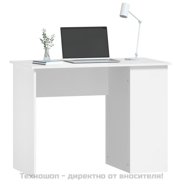 Бюро, бяло, 100x55x75 см, инженерно дърво