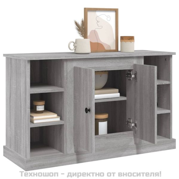 Сайдборд, сив сонома, 100x35,5x60 см, инженерно дърво