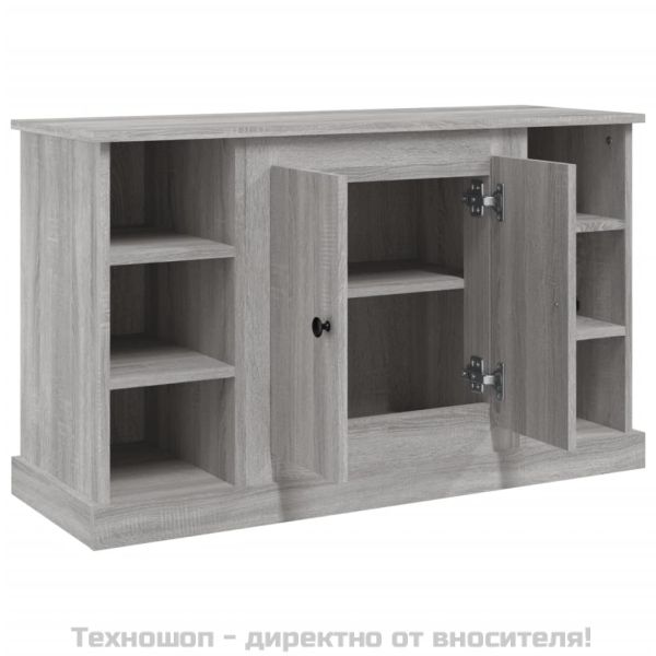 Сайдборд, сив сонома, 100x35,5x60 см, инженерно дърво
