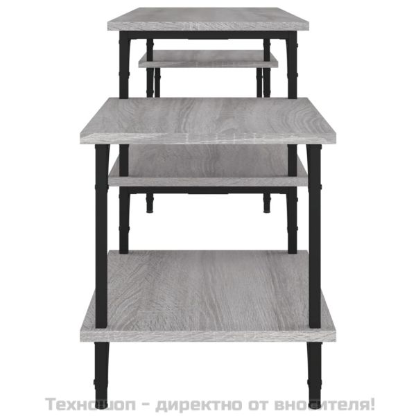 ТB шкаф, сив сонома, 157x35x52 см, инженерно дърво