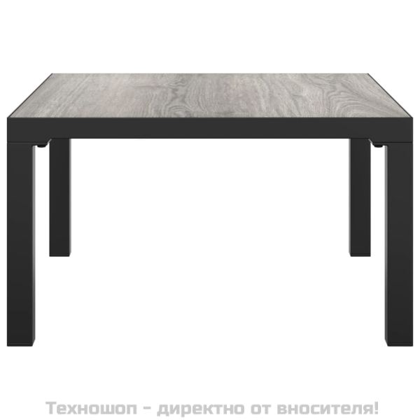 Градинска маса за кафе сива 55x55x31 cм DPC и стомана
