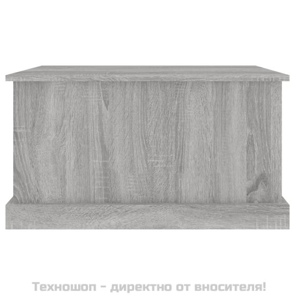 Кутия за съхранение, сив сонома, 70x40x38 см, инженерно дърво