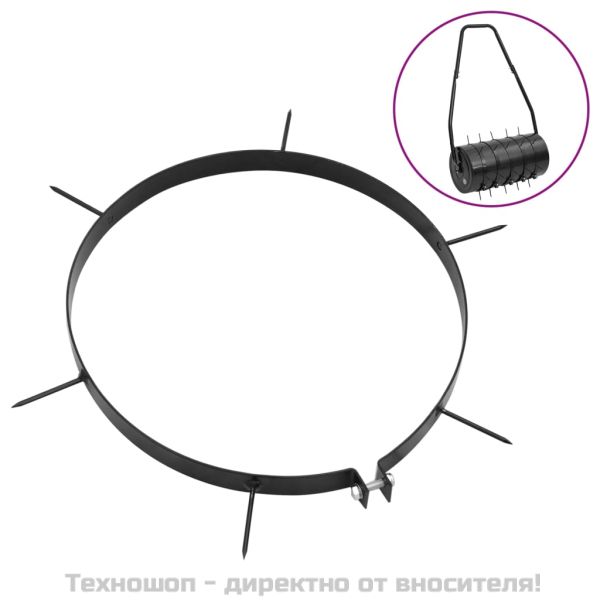 Скоби за аератор за трева 5 бр с шипове Ø 30 см желязо
