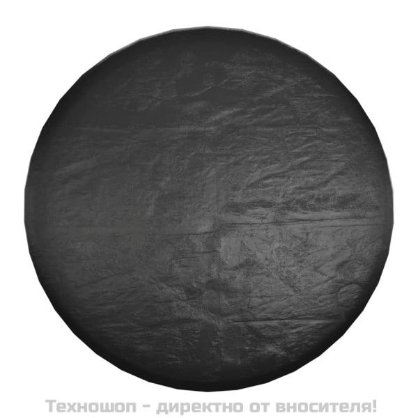 Покривало за градински мебели 10 капси Ø260x90 см кръгло