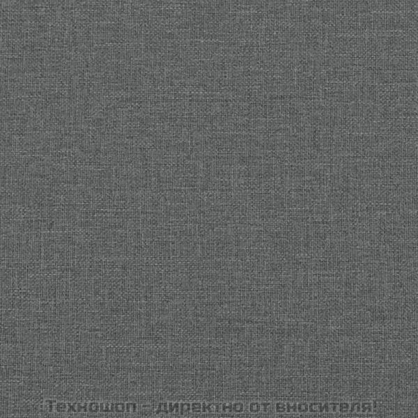 Разтегателен диван с поставки за чаши, тъмносив, плат