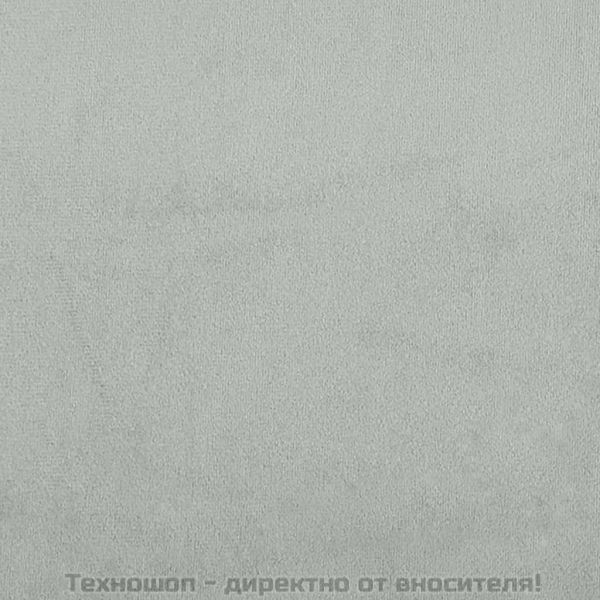 Разтегателен диван с поставки за чаши, светлосив, кадифе