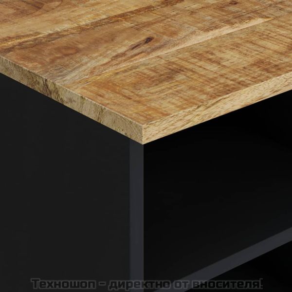 ТВ шкаф, 100x33x46 см, масивно мангово и инженерно дърво