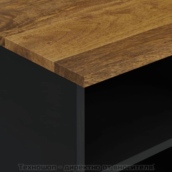 ТВ шкаф, 100x33x46 см, масивно мангово и инженерно дърво