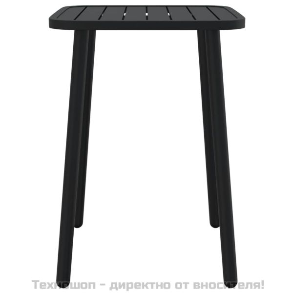 Градинска маса антрацит 50x50x71 cм стомана