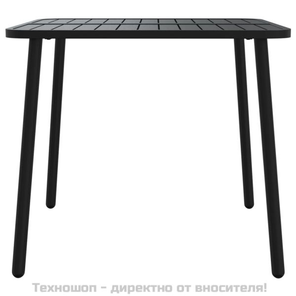 Градинска маса антрацит 80x80x71 cм стомана