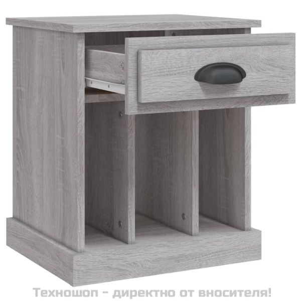 Нощно шкафче, сив сонома, 43x36x50 см
