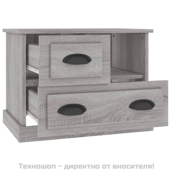 Нощно шкафче, сив сонома, 60x39x45 см