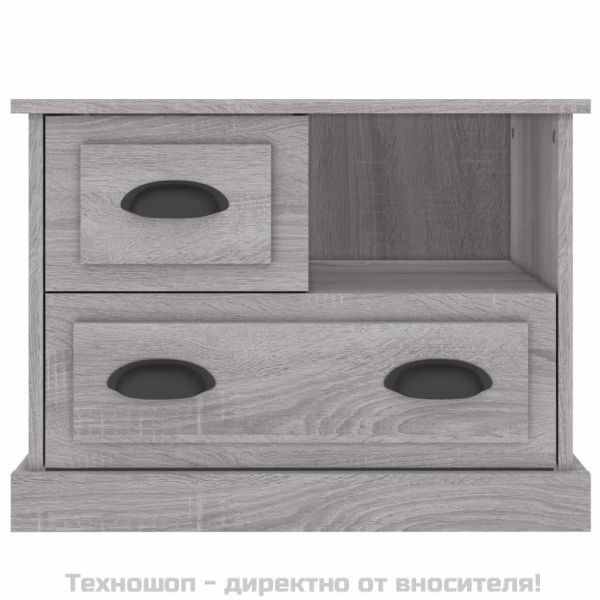 Нощно шкафче, сив сонома, 60x39x45 см