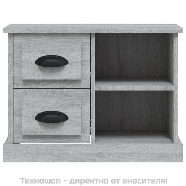 Нощно шкафче, сив сонома, 60x35,5x45 см