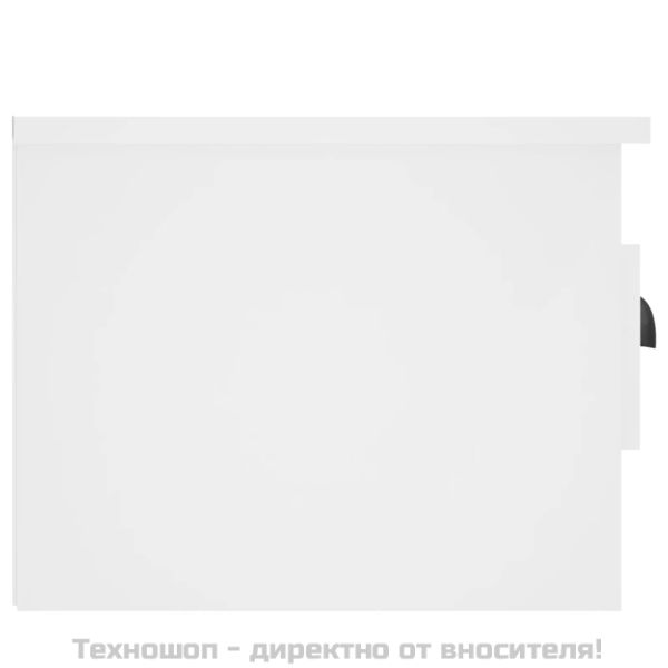 Нощни шкафчета за стенен монтаж, 2 бр, бели, 41,5x36x28 см