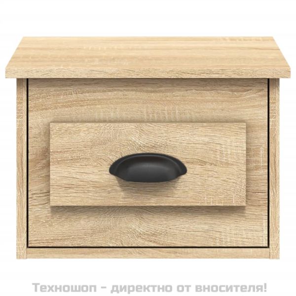 Нощни шкафчета за стенен монтаж 2 бр сонома дъб 41,5x36x28 см