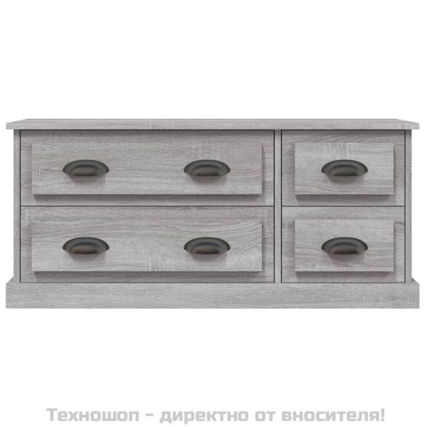 ТВ шкаф, сив сонома, 100x35,5x45 см, инженерно дърво