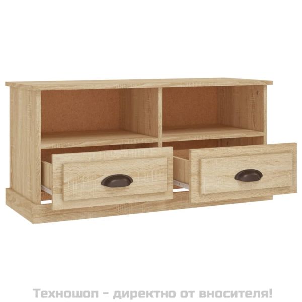 ТВ шкаф, сонома дъб, 93x35,5x45 см, инженерно дърво