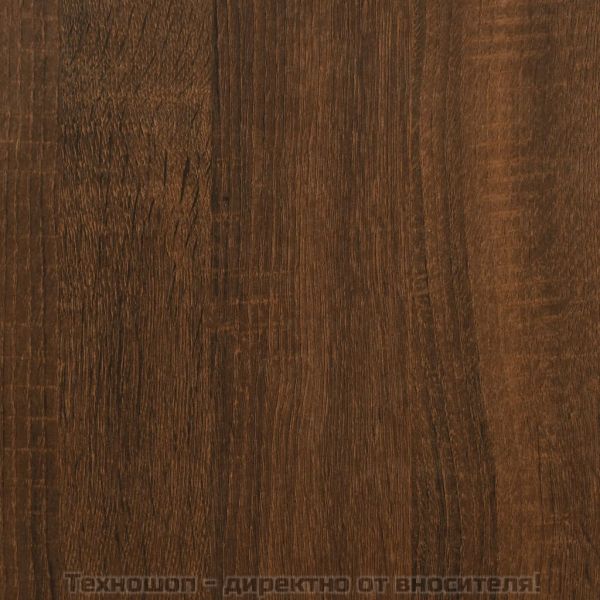 Тоалетка с огледало, Кафяв дъб, 90x50x132,5 см, инженерно дърво