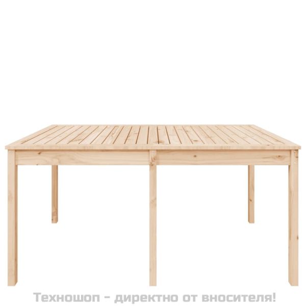 Градинска маса, 159,5x82,5x76 см, борово дърво масив