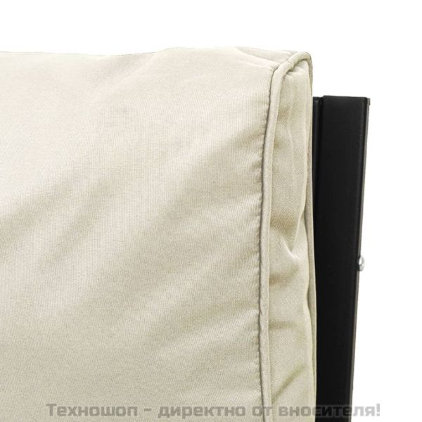 Градински столове с пясъчни възглавници 2 бр 60x74x79см стомана