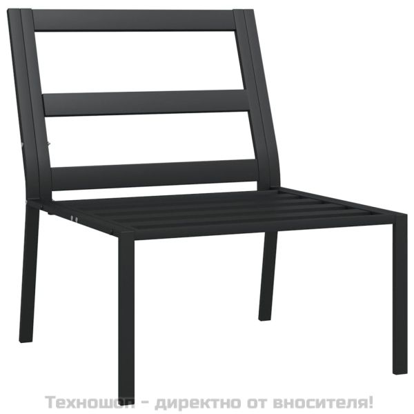 Градински столове с пясъчни възглавници 2 бр 60x74x79см стомана