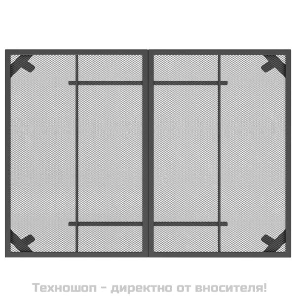 Градинска маса антрацит 110x80x72 cм стомана мрежа