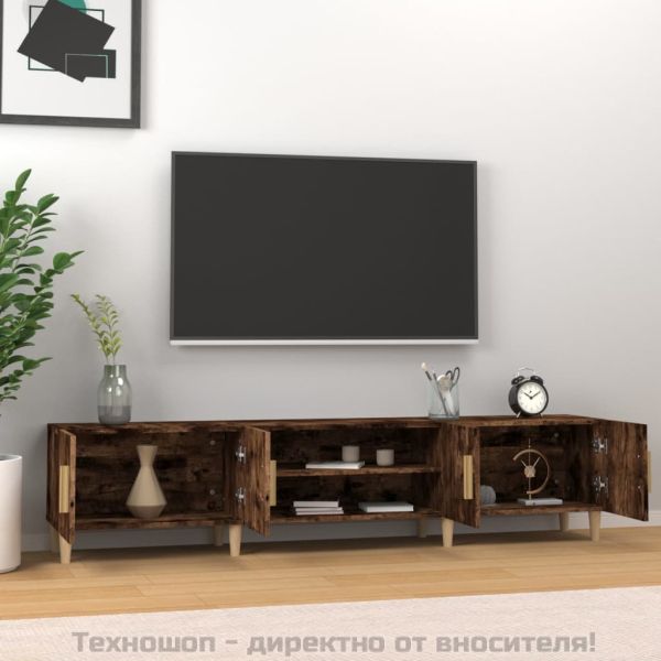 ТB шкаф, опушен дъб, 180x31,5x40 см, инженерно дърво