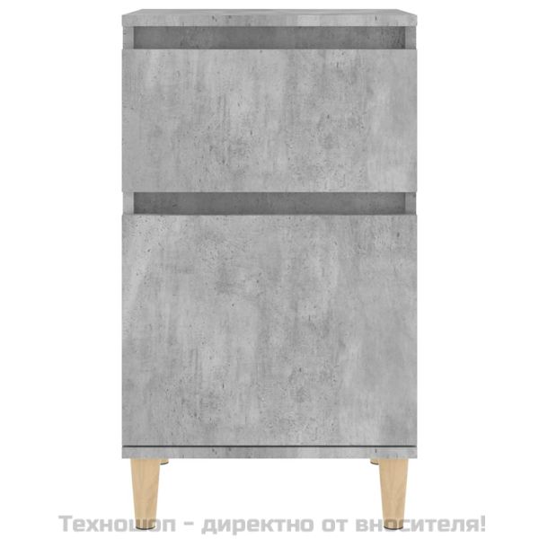 Нощни шкафчета, 2 бр, бетонно сиво, 40x35x70 см