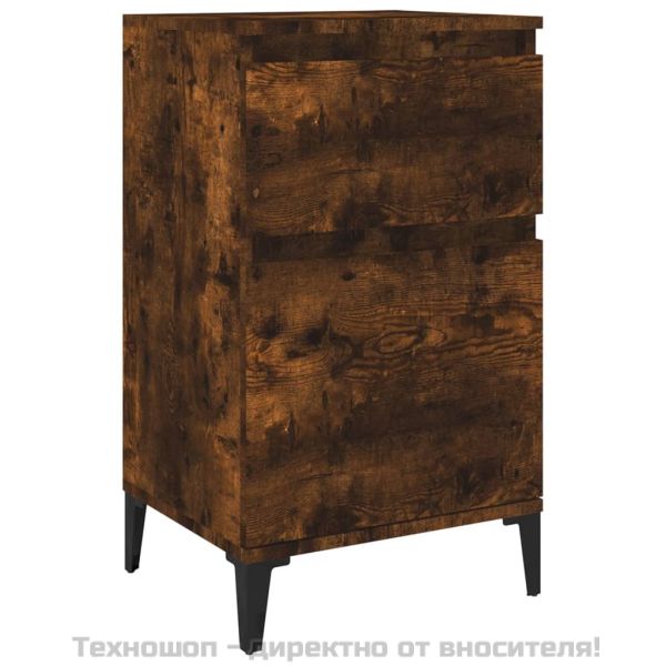 Нощно шкафче, опушен дъб, 40x35x70 см