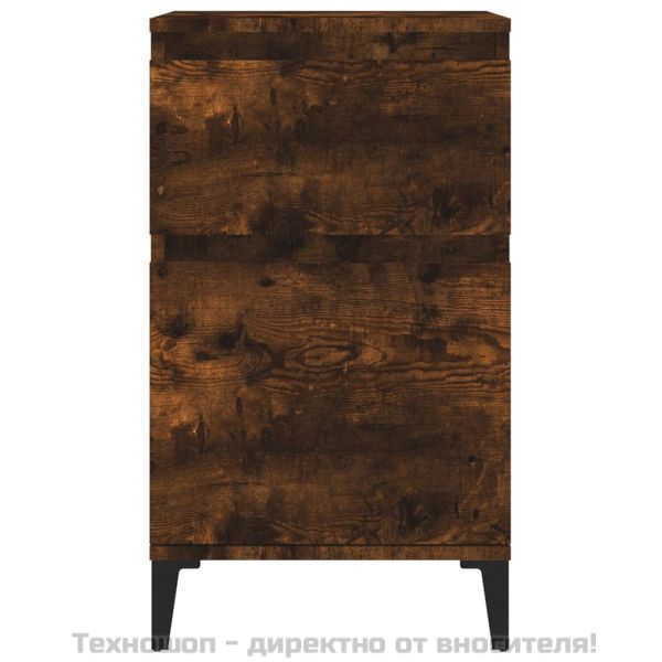 Нощно шкафче, опушен дъб, 40x35x70 см