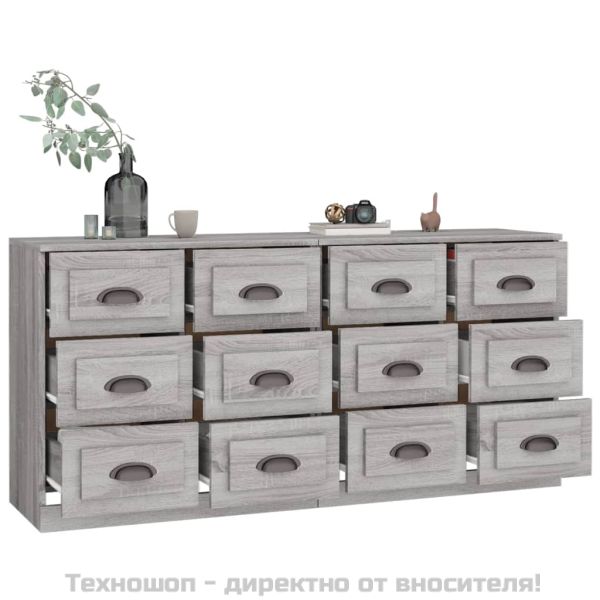 Сайдборди, 2 бр, сив сонома, инженерно дърво