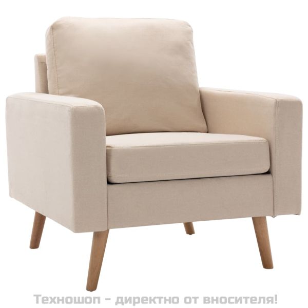 Фотьойл, кремав, текстил