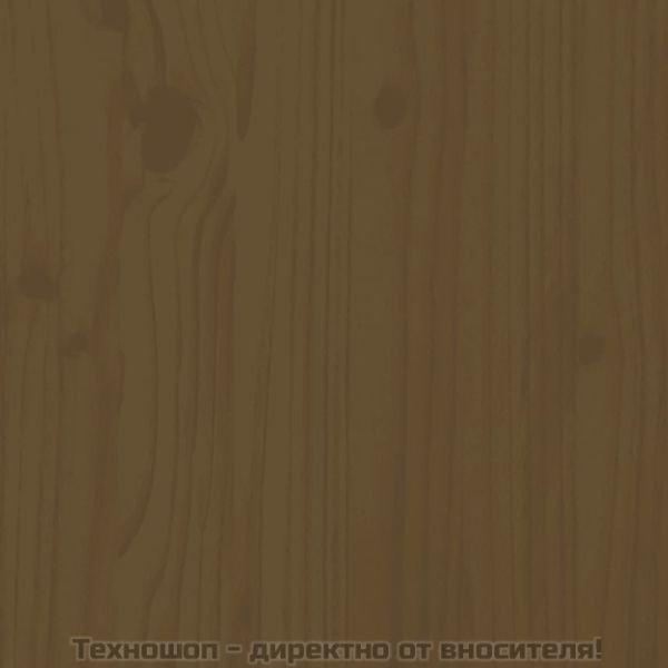 Градинска маса меденокафява 203,5x100x76 см борово дърво масив