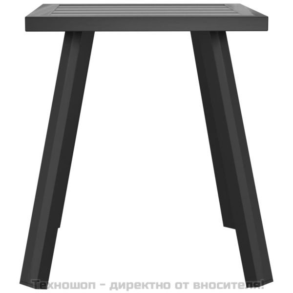 Градинска маса антрацит 34x34x38 cм стомана