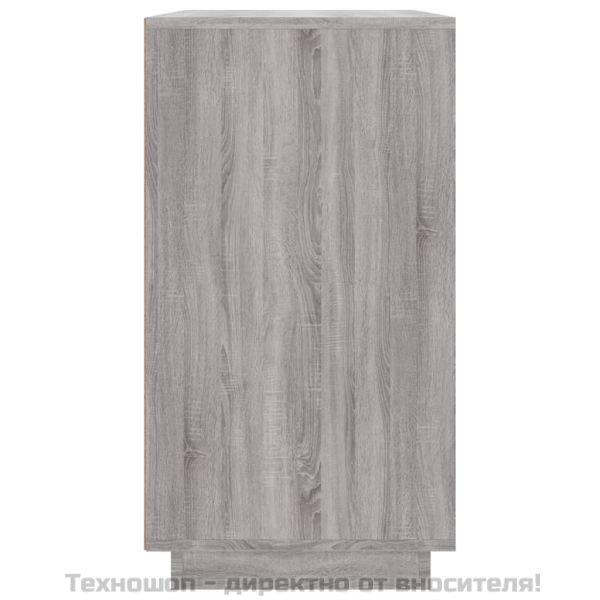 Сайдборд, сив сонома, 80x34x75 см, инженерно дърво