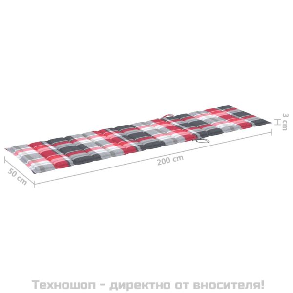 Шезлонги с масичка и шалтета, 2 бр, тиково дърво масив