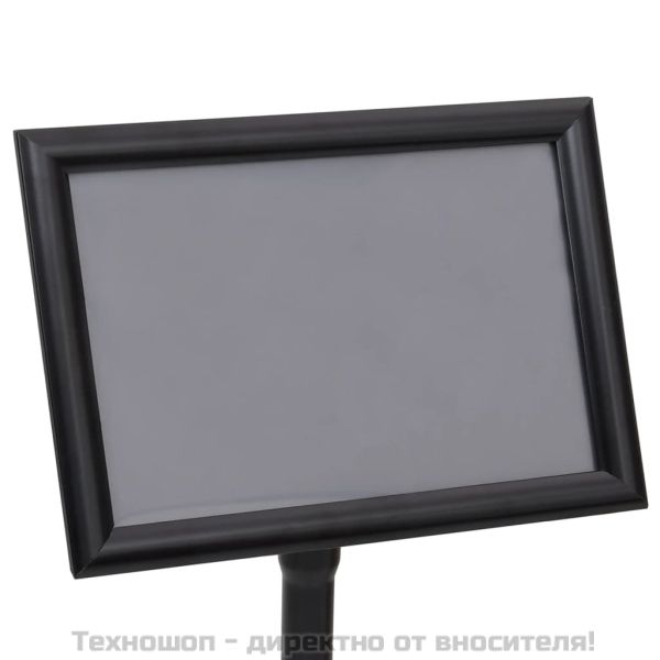 A3 постер борд на стойка, черен, алуминиева сплав