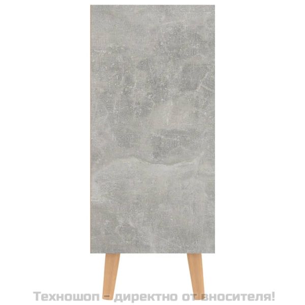 Сайдборд, бетонно сив, 90x30x72 см, инженерно дърво