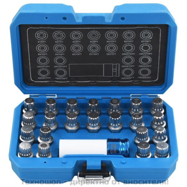 Комплект за развиване на секретни болтове за VAG, 23 части