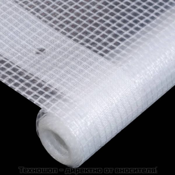 Брезенти тип Лено, 2 бр, 260 г/м², 2x6 м, бели