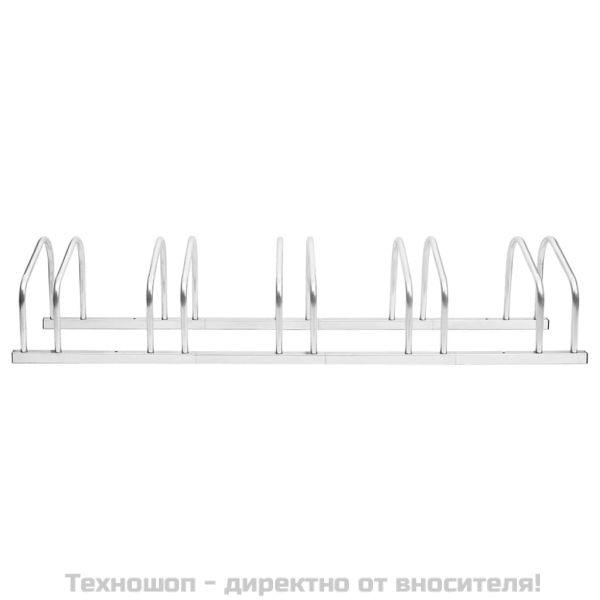 Стойка за велосипеди за 5 велосипеда, поцинкована стомана