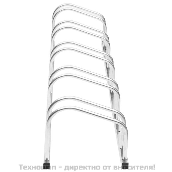 Стойка за велосипеди за 5 велосипеда, поцинкована стомана