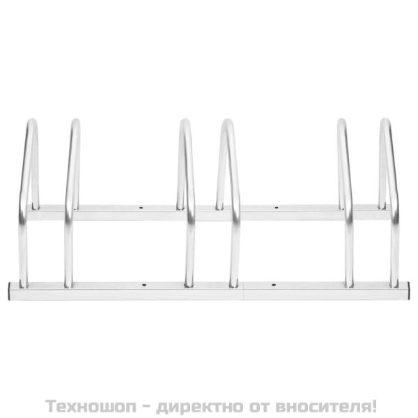 Стойка за велосипеди за 3 велосипеда, поцинкована стомана
