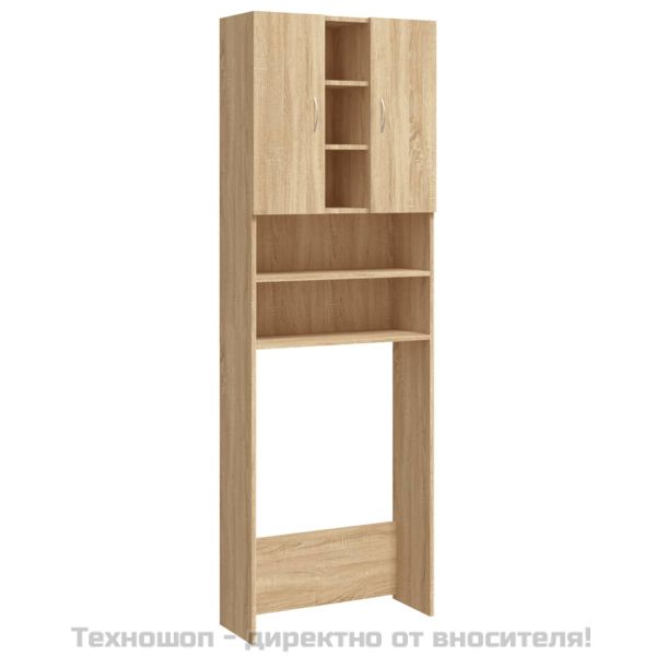 Шкаф за пералня, дъб сонома, 64x25,5x190 см
