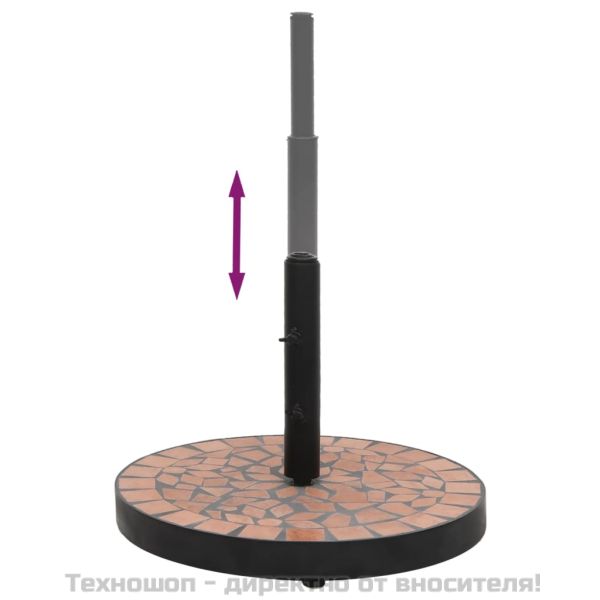 Основа за чадър, теракота, кръгла, 12 кг