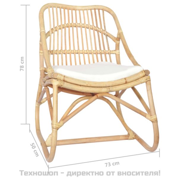 Ратанов стол, лен