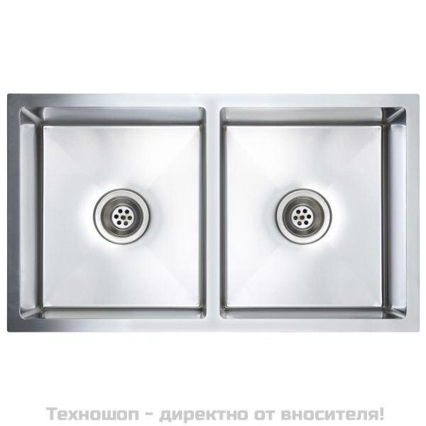 Ръчно изработена кухненска мивка, неръждаема стомана