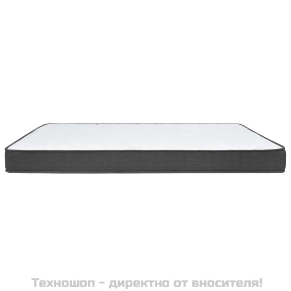 Боксспринг легло, тъмносиво, текстил, 100x200 см