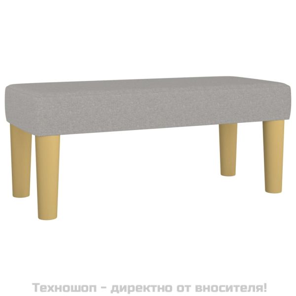 Боксспринг легло с матрак, светлосиво, 100x200 см, плат